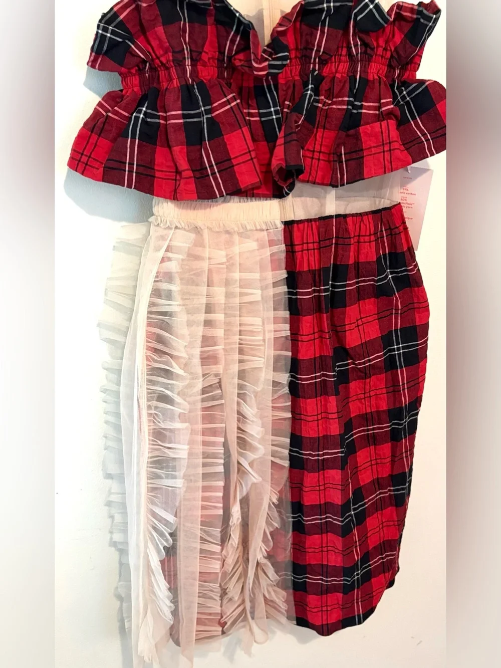 New Simone Rocha x H&M tartan plaid and tulle dress - Picture 8 of 10